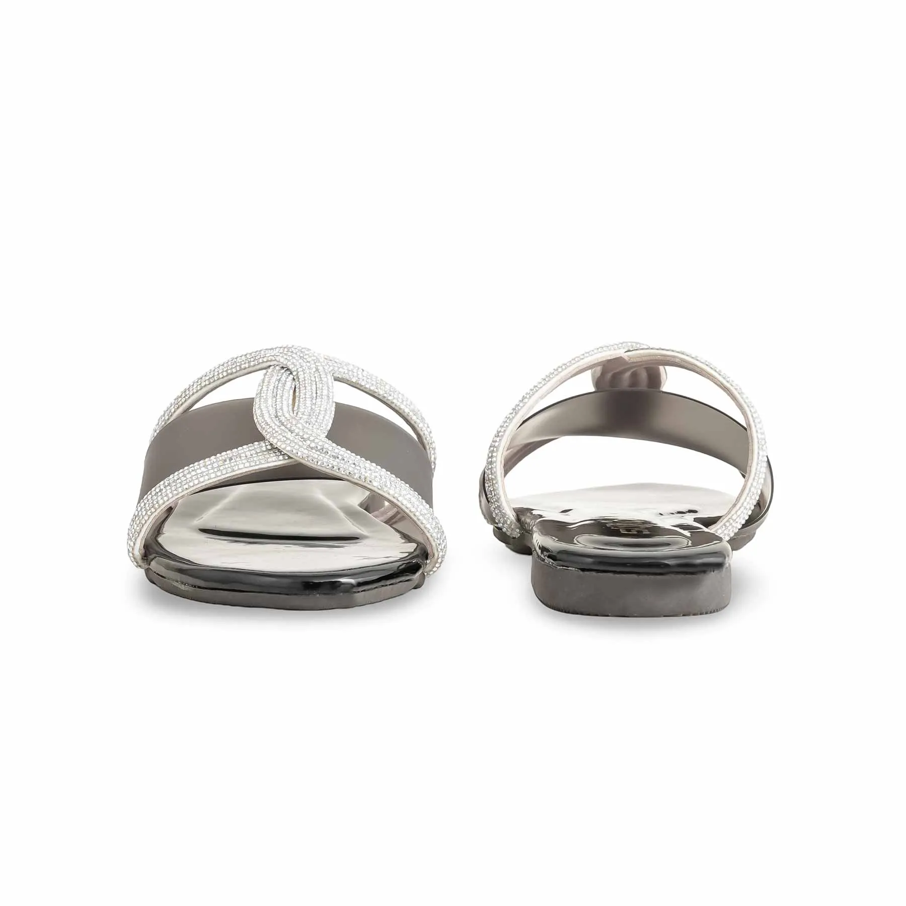 Black Casual Women Slipper CL2028 Shaggy Slippers