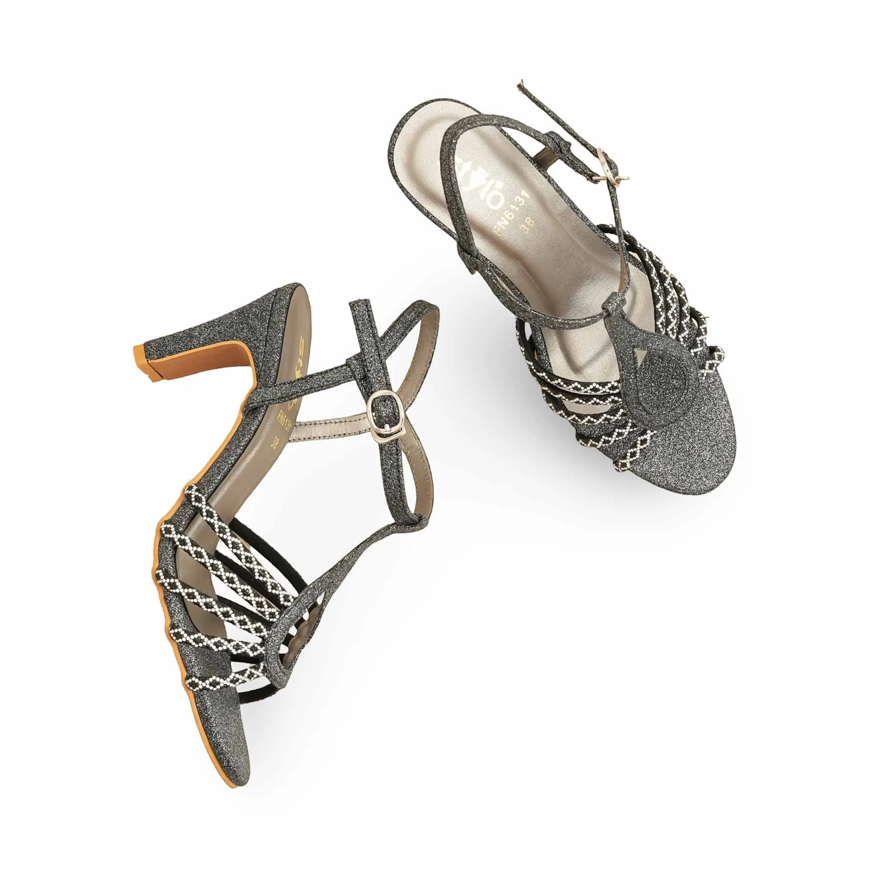 Nitro Slides Black Fancy Sandal For Women FN6131