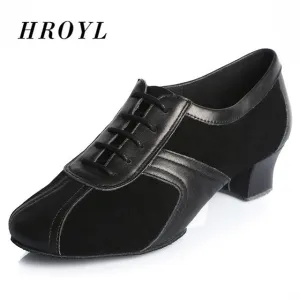 Black Professional Men's Ballroom Latin Tango Dance Shoes Salsa Party Dancing Shoes For Boy's Adult 3.5cm Heeles Size 36-46 Nivia Shoes Badminton