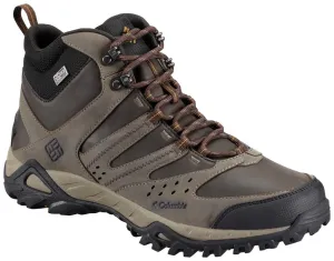 Explore Hiking Shoes Columbia Men Brown PEAKFREAK XCRSN MID LEATHER OUTDRY