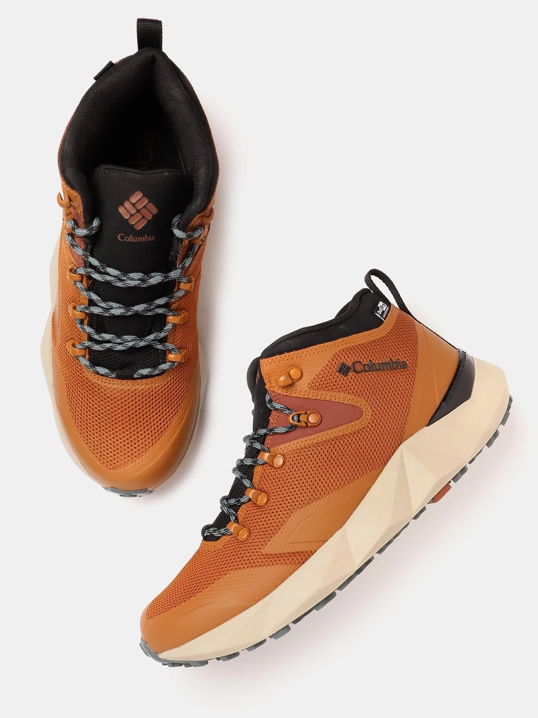 Ridge Flex Waterproof Hiking Shoes Columbia Men Orange FACET 60 OUTDRY