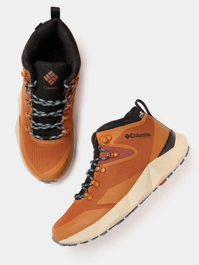 Columbia Men Orange FACET 60 OUTDRY Best Hiking Shoes For Muddy Conditions