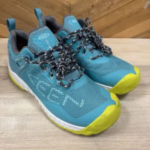 Hat And Boots Keen- Women's NXIS EVO Hiking Shoes- MSRP $180: Turquoise/Yellow-women-7