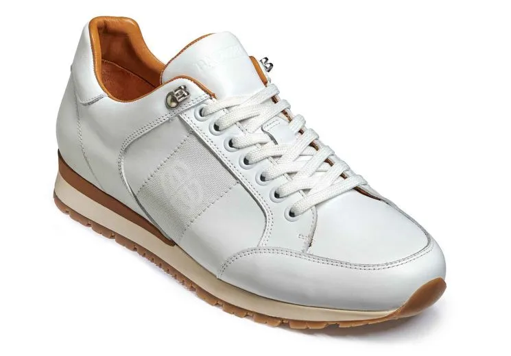 Barker Seb Sneakers -  White Calf Wheel Sneakers