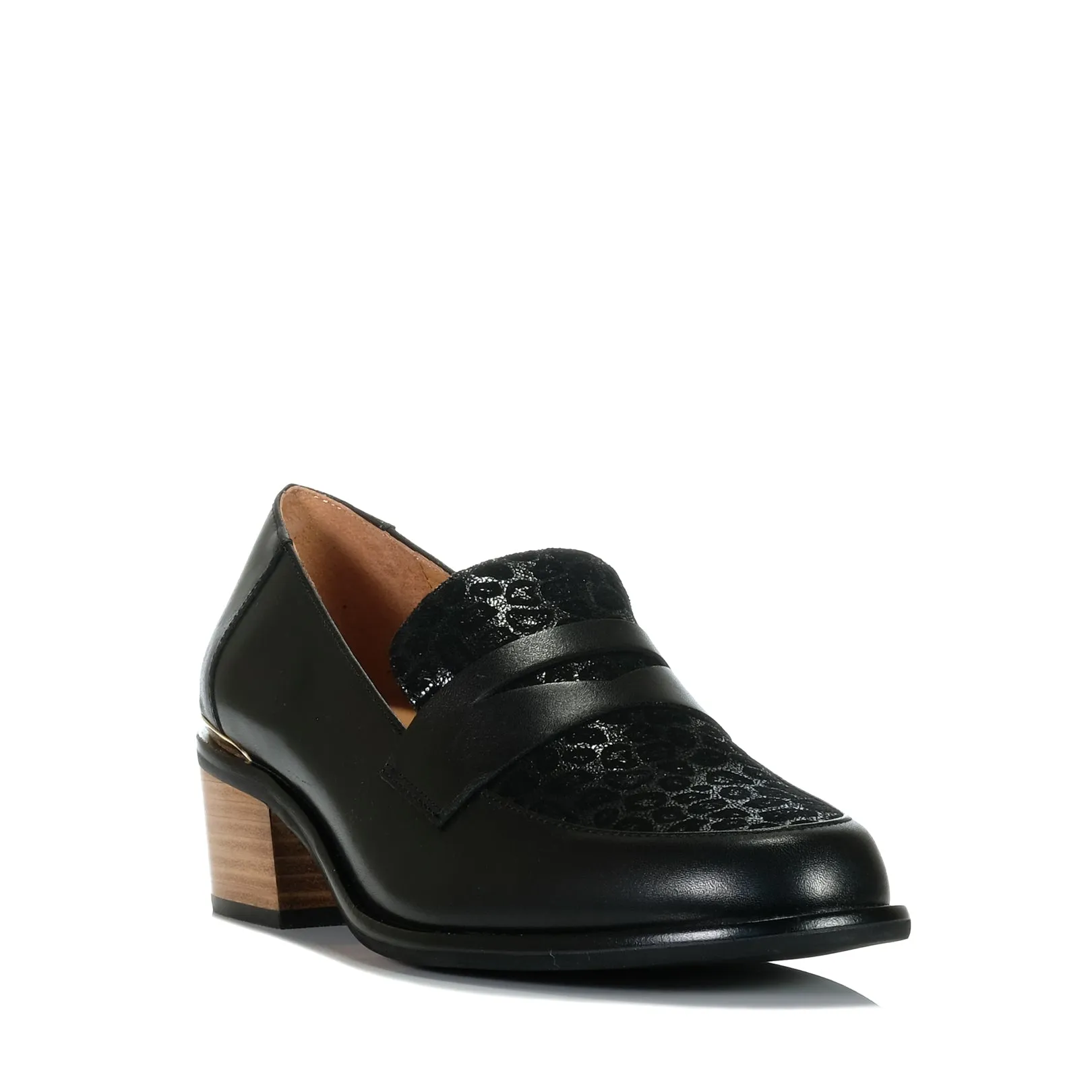 Michael Jackson Loafers Bresley Stiller Black/Black Leopard