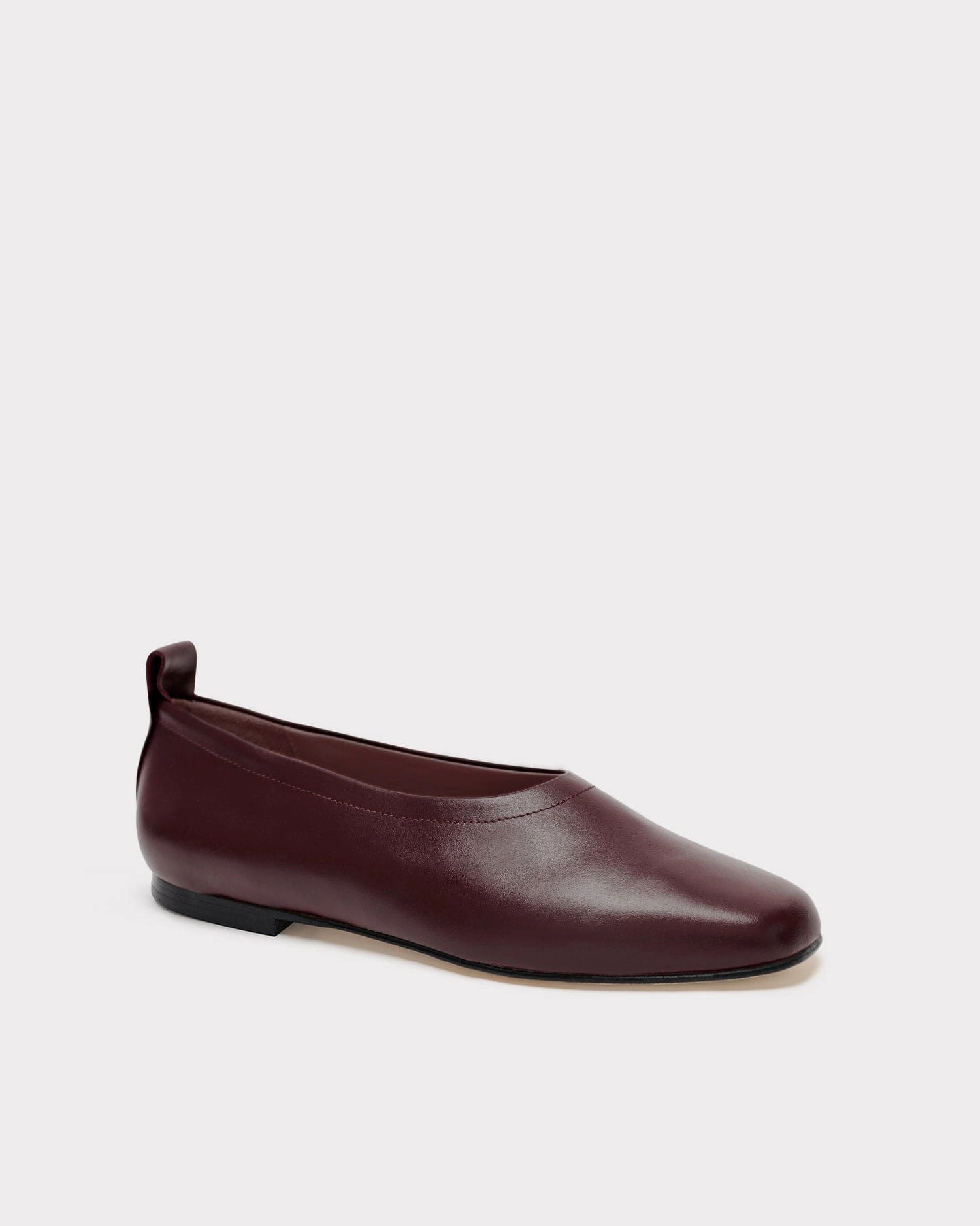 Flat T Bar Shoes The Foundation Flat - Burgundy