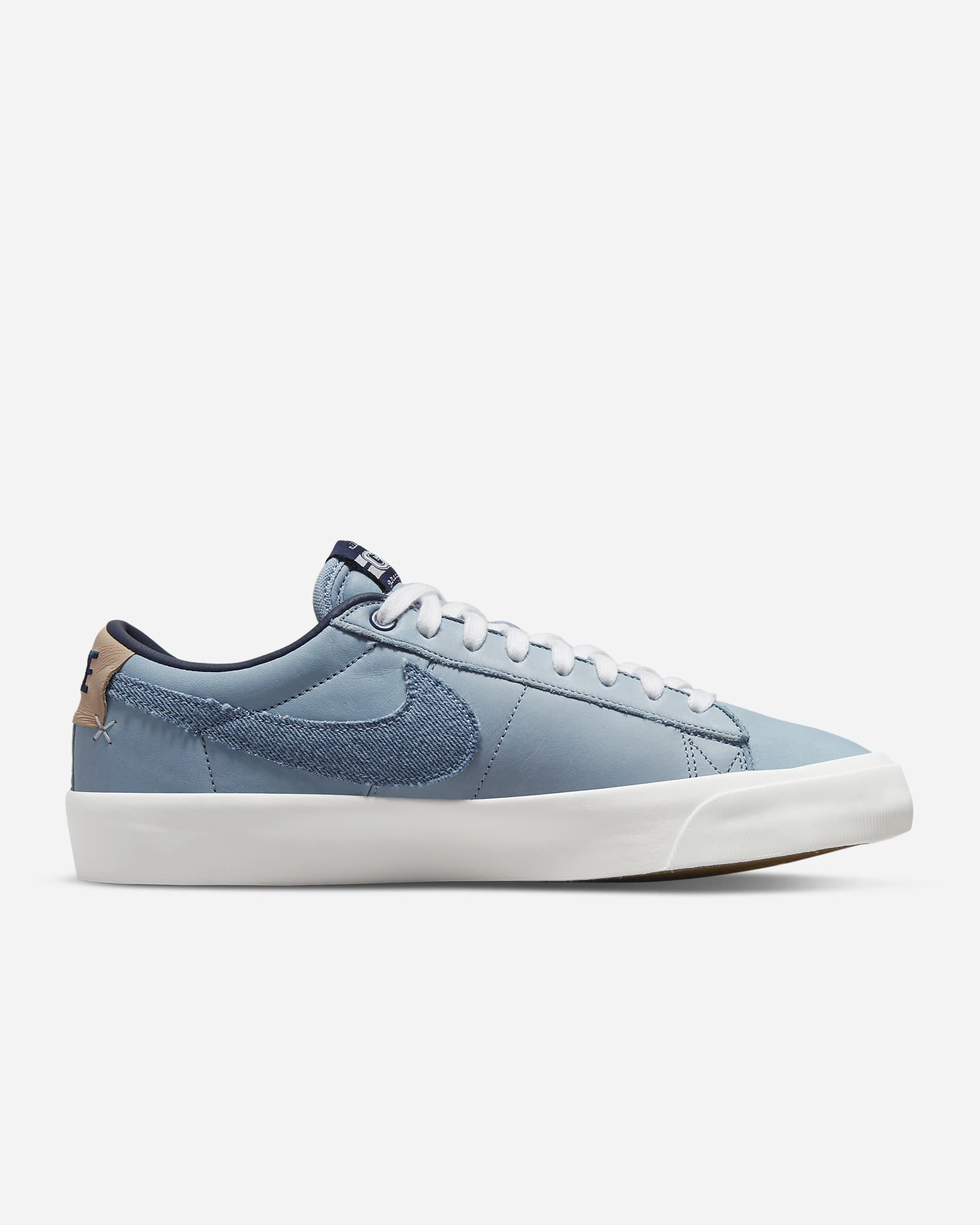 Nike Sock Shoes Nike SB Zoom Blazer Low Pro GT PRM DM8890-100 Summit White/Midnight Navy (In Store Pickup Only)