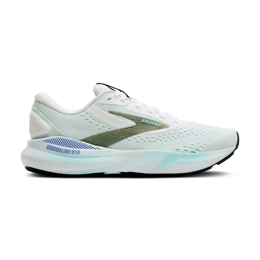 Ultra Running Shoes Brooks Adrenaline GTS 24 Wide Women's - White/Limpet Shell/ Amparo