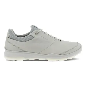 Ecco Womens Golf Biom Hybrid 3 Shoes - CONCRETE With Metal Spikes Golf