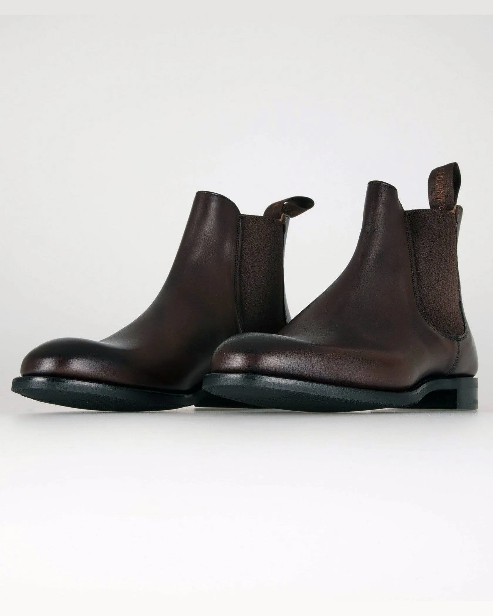 Gothic Platform Boots Cheaney Godfrey D Chelsea Boot - Mocha Calf Leather