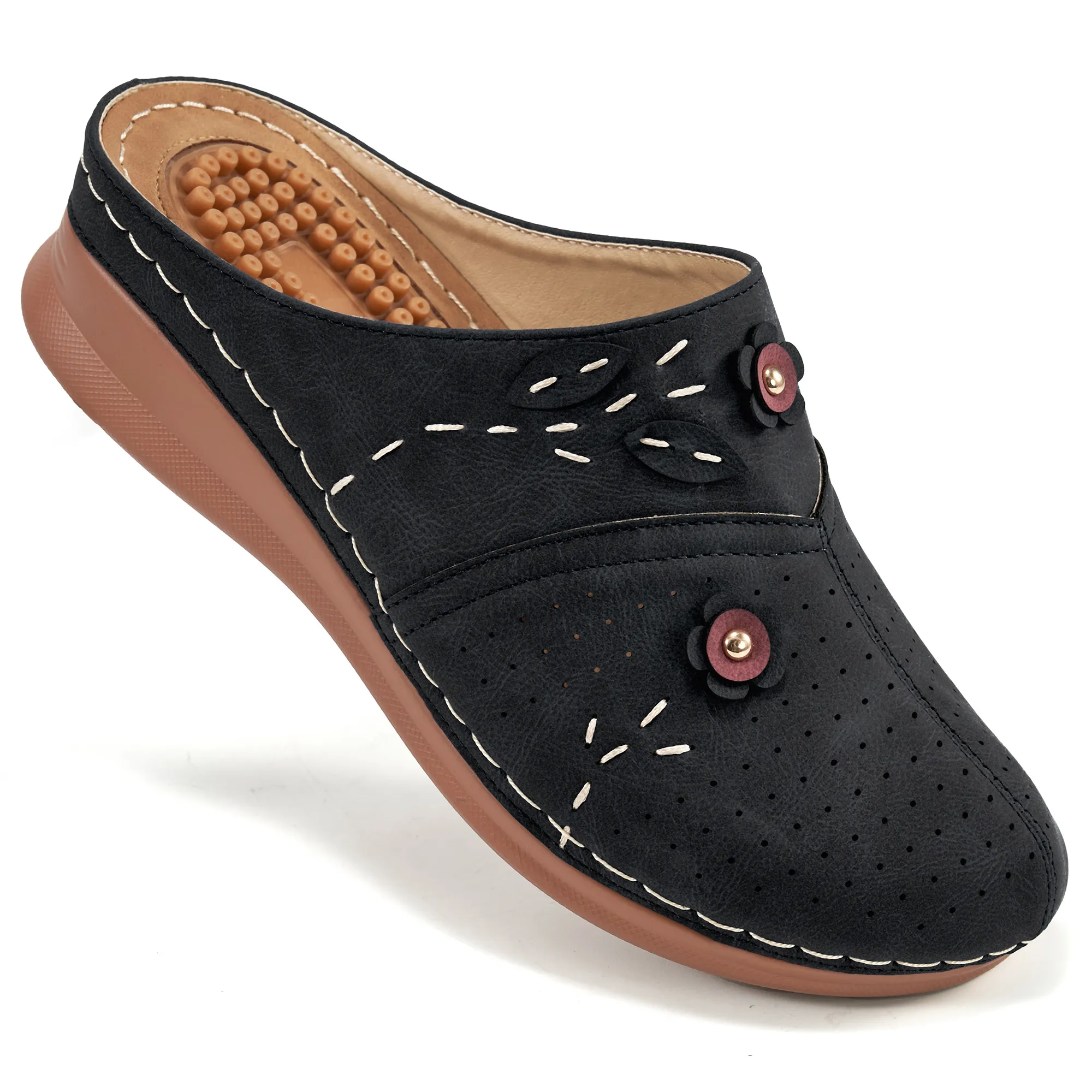 Sandals For Europe Ecetana Womens Mules & Clogs Comfort Slip On Sandal Shoes Closed Toe Sandals for Women