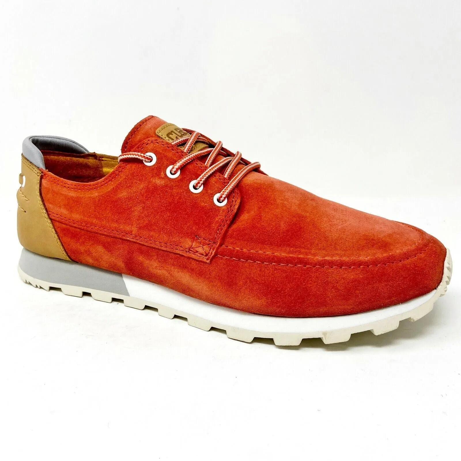 Allen Edmonds Casual Dress Shoes Clae Desmond Fire Suede Red Mens Premium Casual Shoes Sneakers