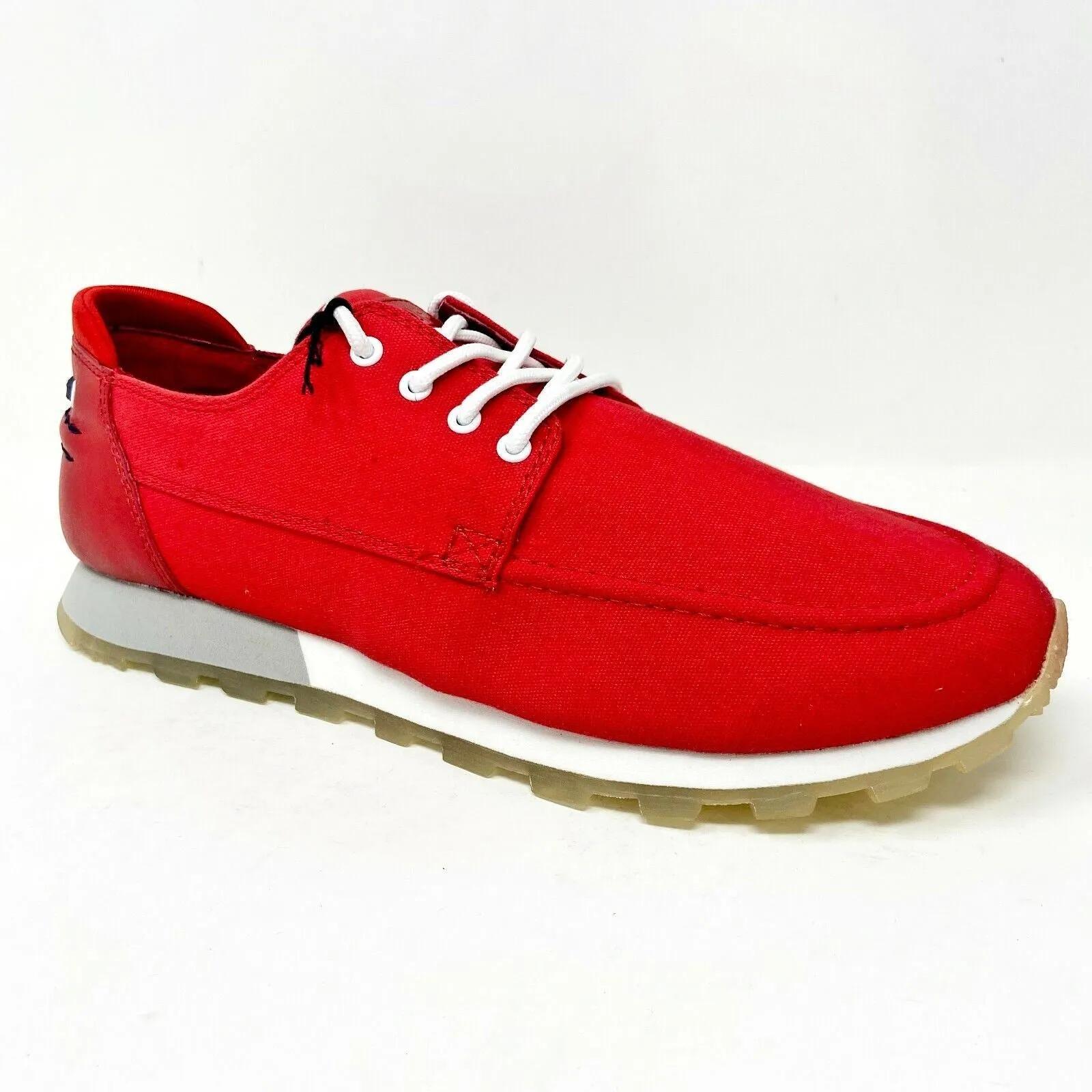 Clae Desmond Ruby Canvas Red White Mens Premium Casual Shoes Sneakers Nike Air Force 1 Low Evo Casual Shoes