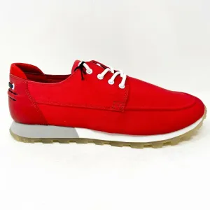 Shoes For Smart Casual Dress Code Clae Desmond Ruby Canvas Red White Mens Premium Casual Shoes Sneakers