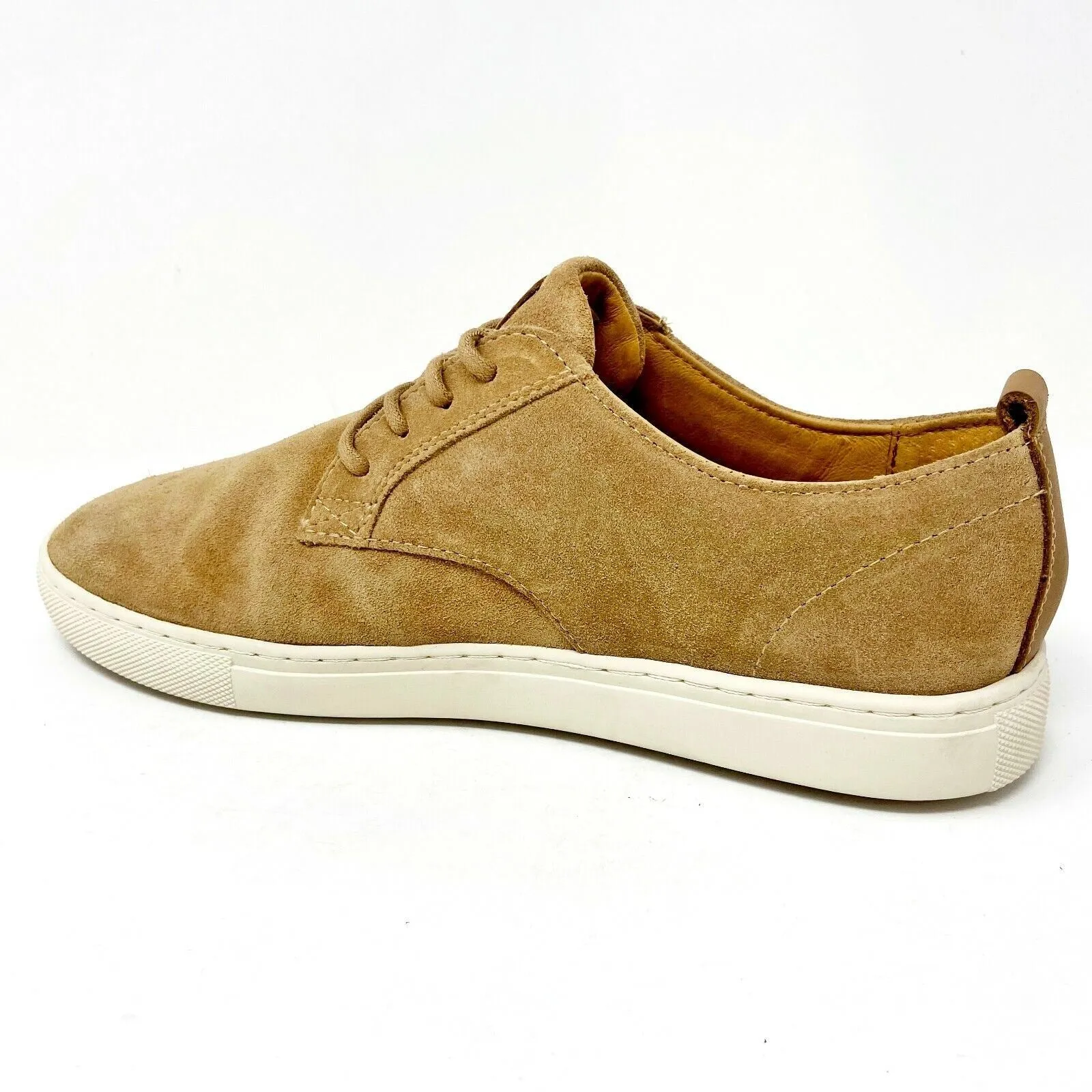 Casual Mid Top Shoes Clae Ellington SP Cinnamon Brown Suede Mens Casual Shoes Sneakers