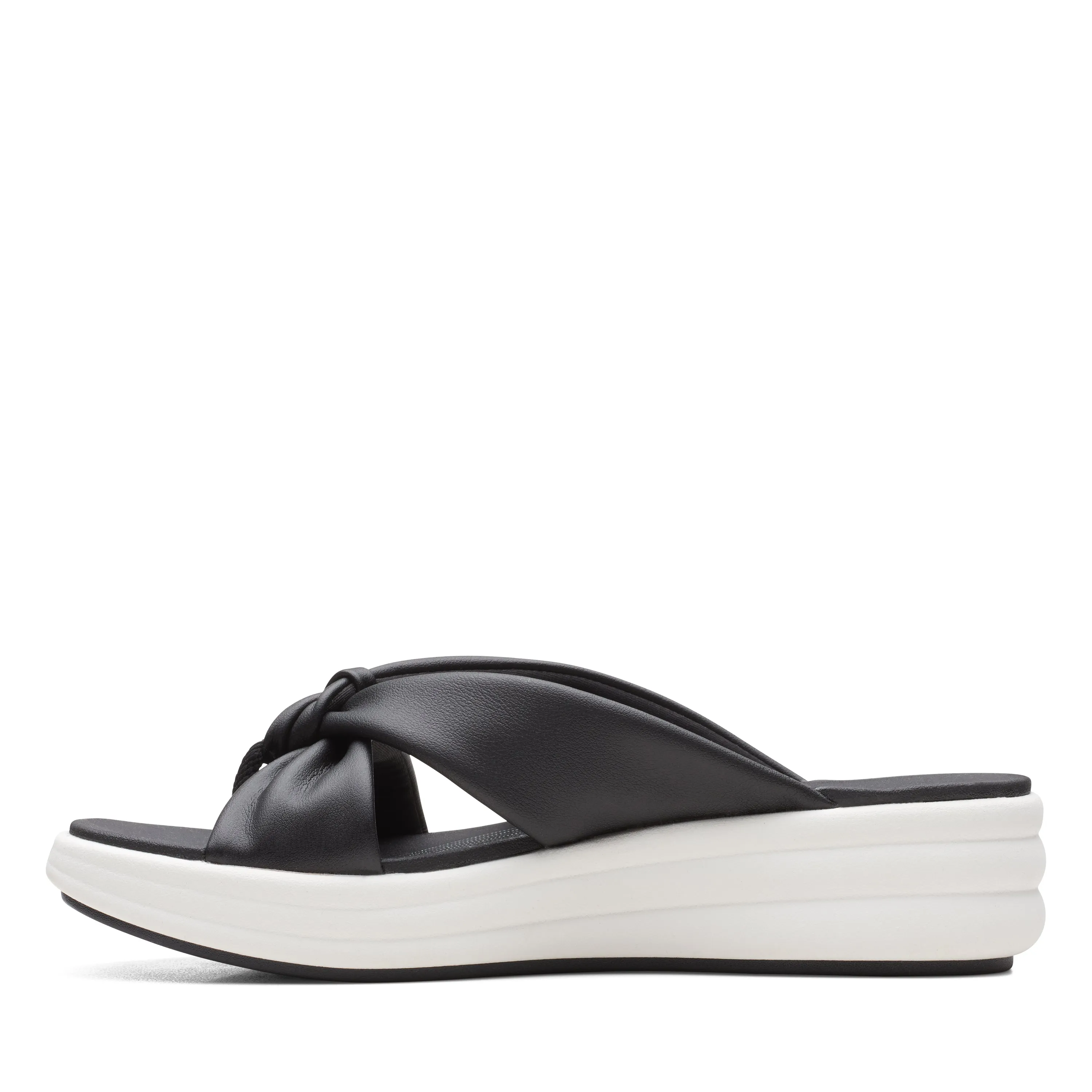 CLARKS | CASUAL SANDALS | WOMEN | DRIFT AVE BLACK | BLACK Fancy Flat Sandals