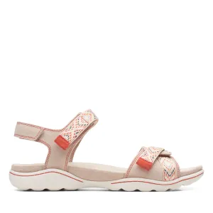 Strap Wedge Sandals CLARKS | SANDALS | WOMEN | AMANDA SPRINT SAND | BEIGE