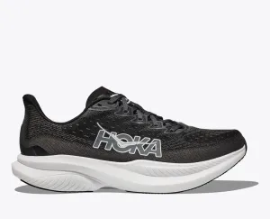 Carlsbad Men's HOKA Mach 6 Running Shoe in Black / White