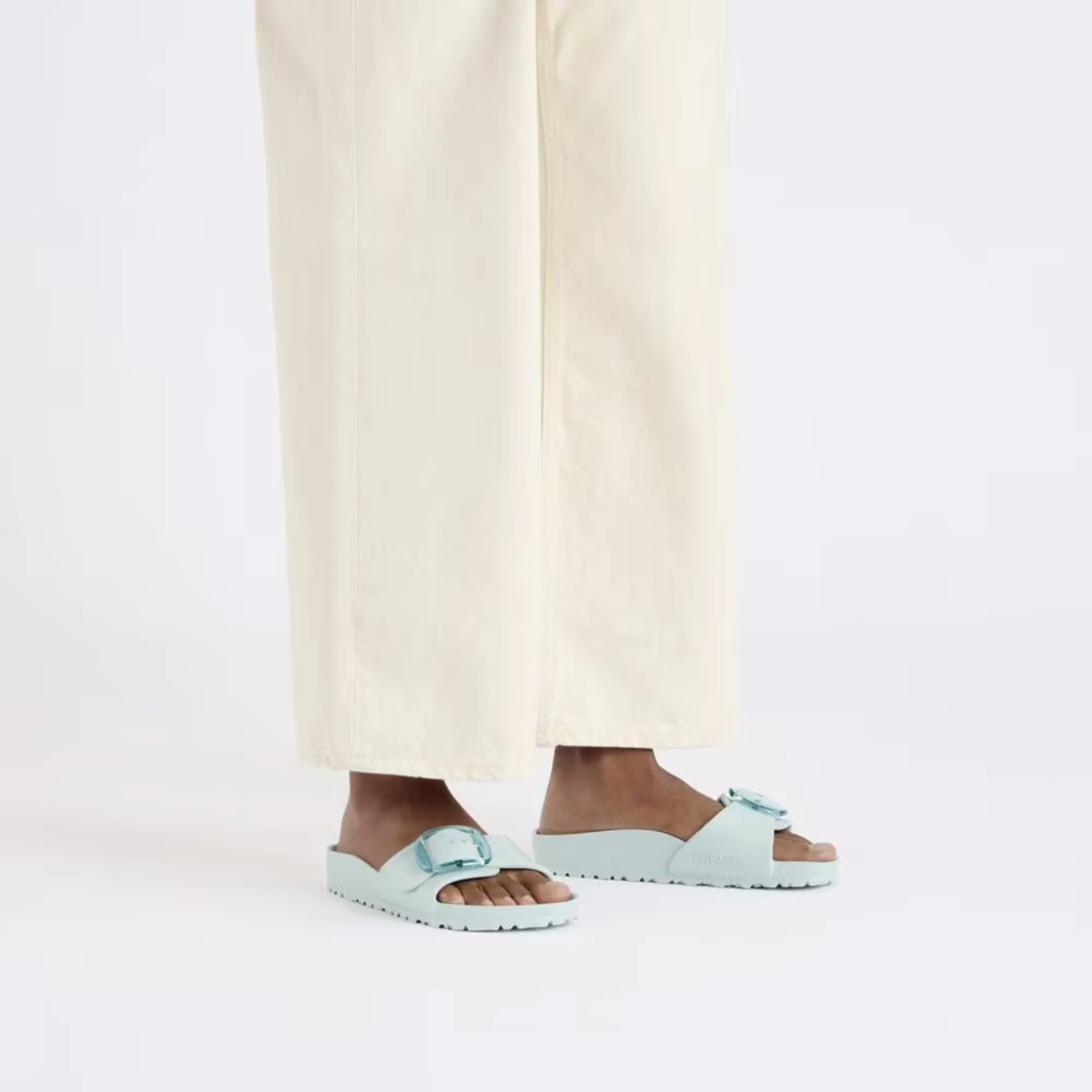 Topo Slippers Birkenstock Madrid Big Buckle EVA Sandals - Surf Green