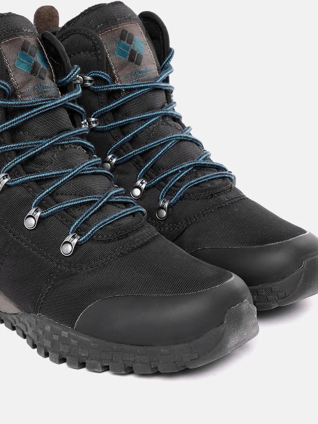 Columbia Men Black FAIRBANKS OMNI-HEAT Waterproof Walking Shoes Slip On