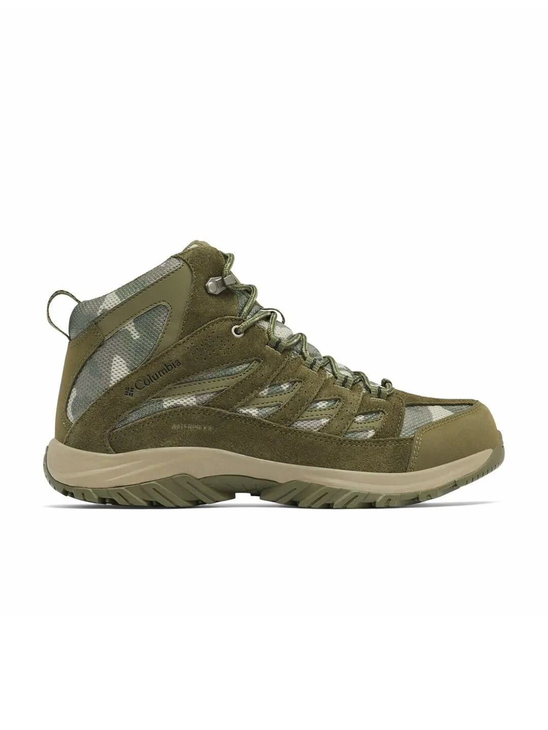 Columbia Men Green CRESTWOOD MID WATERPROOF Construction Work Shoes