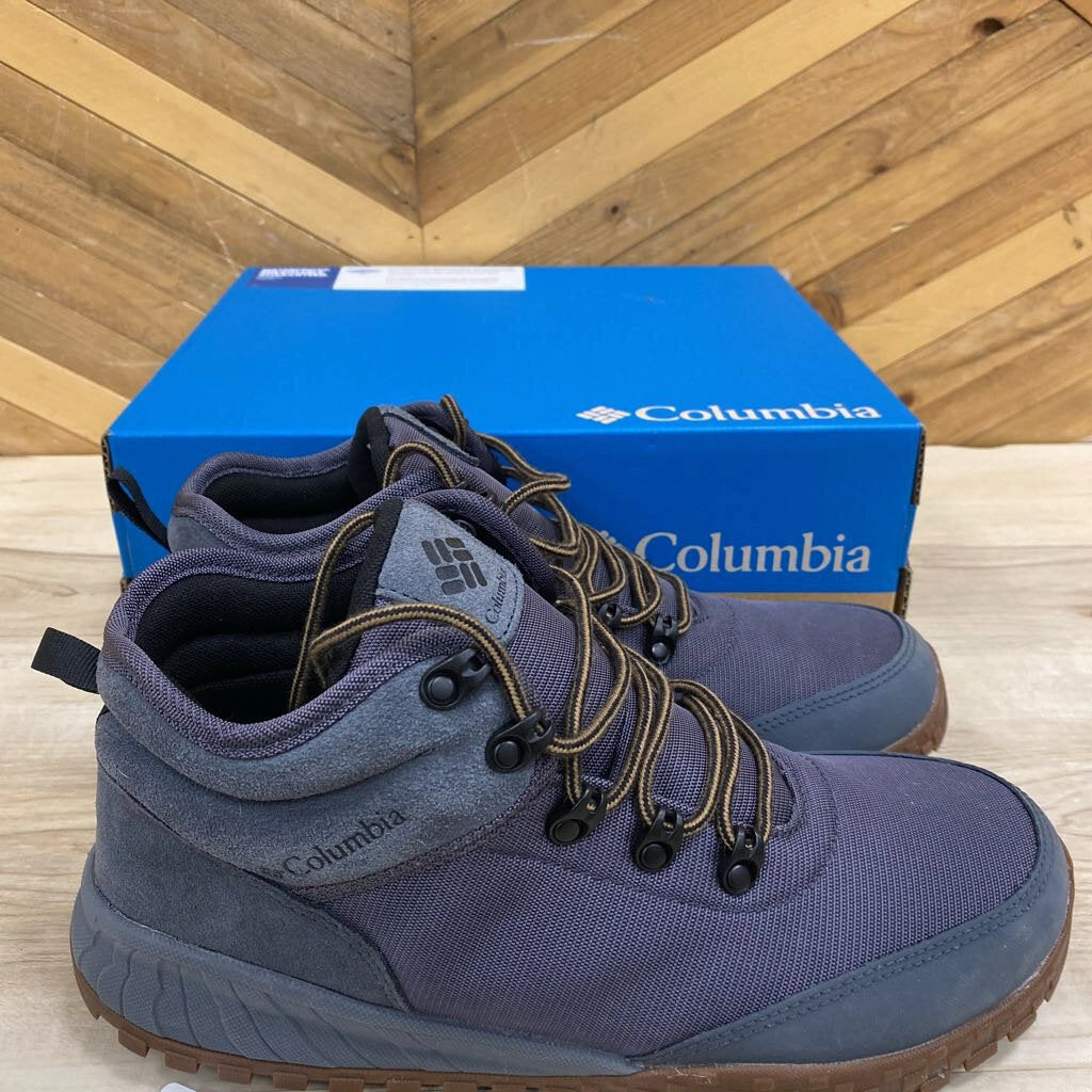 Columbia - Men's Fairbanks Mid Hiking Boots - MSRP $ : Blue Grey-men-9.5 Mammut Leather Hiking Boots