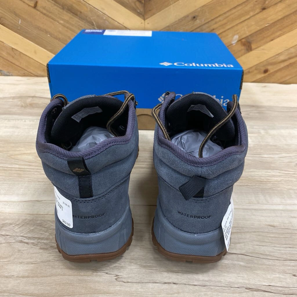 Lace Up Hiking Boots Columbia - Men's Fairbanks Mid Hiking Boots - MSRP $ : Blue Grey-men-9.5