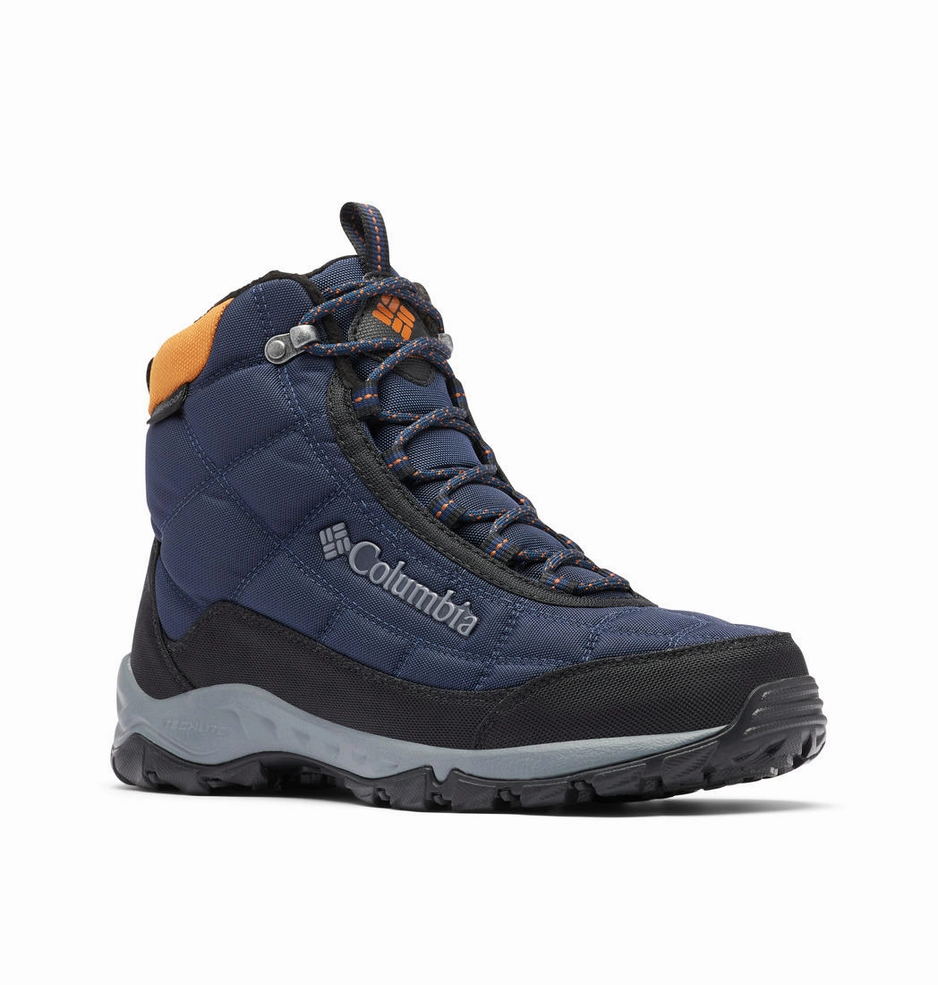 Columbia Men Blue FIRECAMP BOOT Hiking Wellington