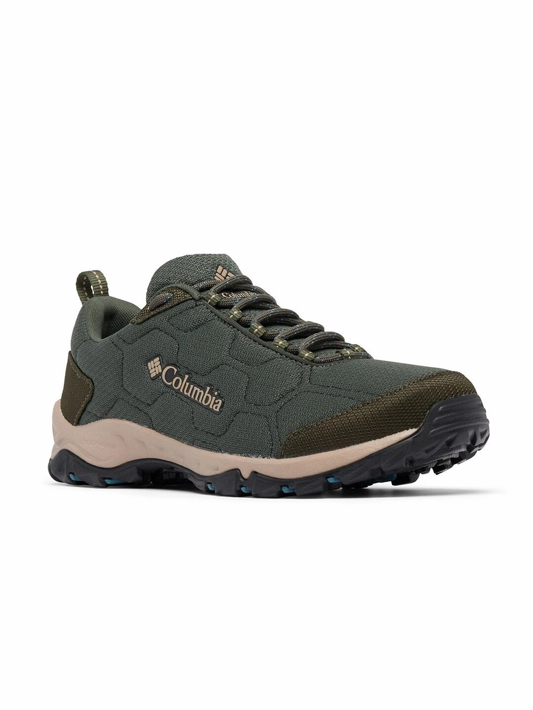 Columbia Men Green FIRECAMP REMESH Goretex Hiking Shoes