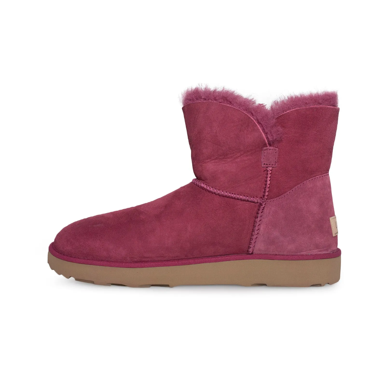 Joules Boots Rain UGG Classic Cuff Mini Garnet Boots