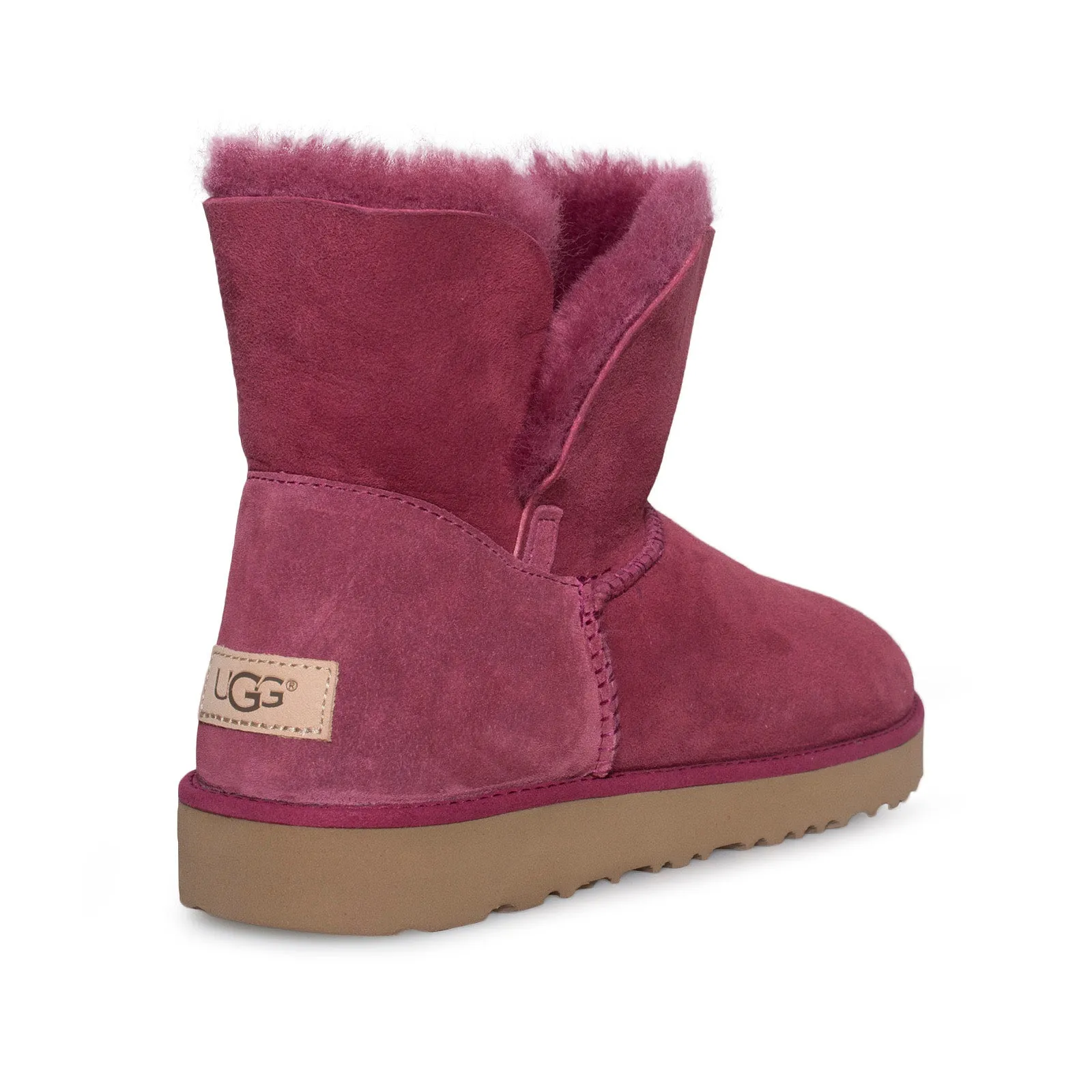 Safety Toe Military Boots UGG Classic Cuff Mini Garnet Boots