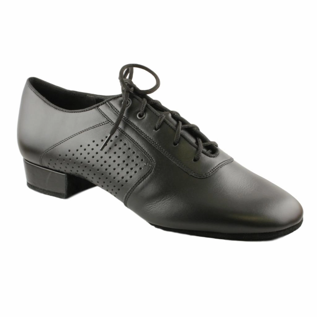 Galex 1109 Oxford Flexi M, Black Leather, Men's Smooth Dance Shoes Best Badminton Shoe