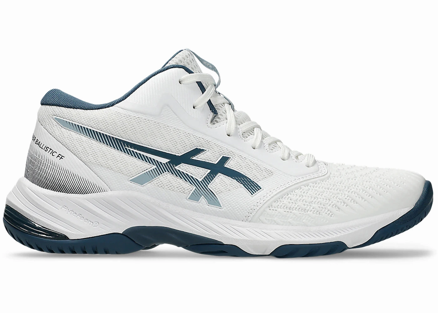 ASICS Netburner Ballistic FF 3 MT White Vintage Indigo Asics Recycled Shoes