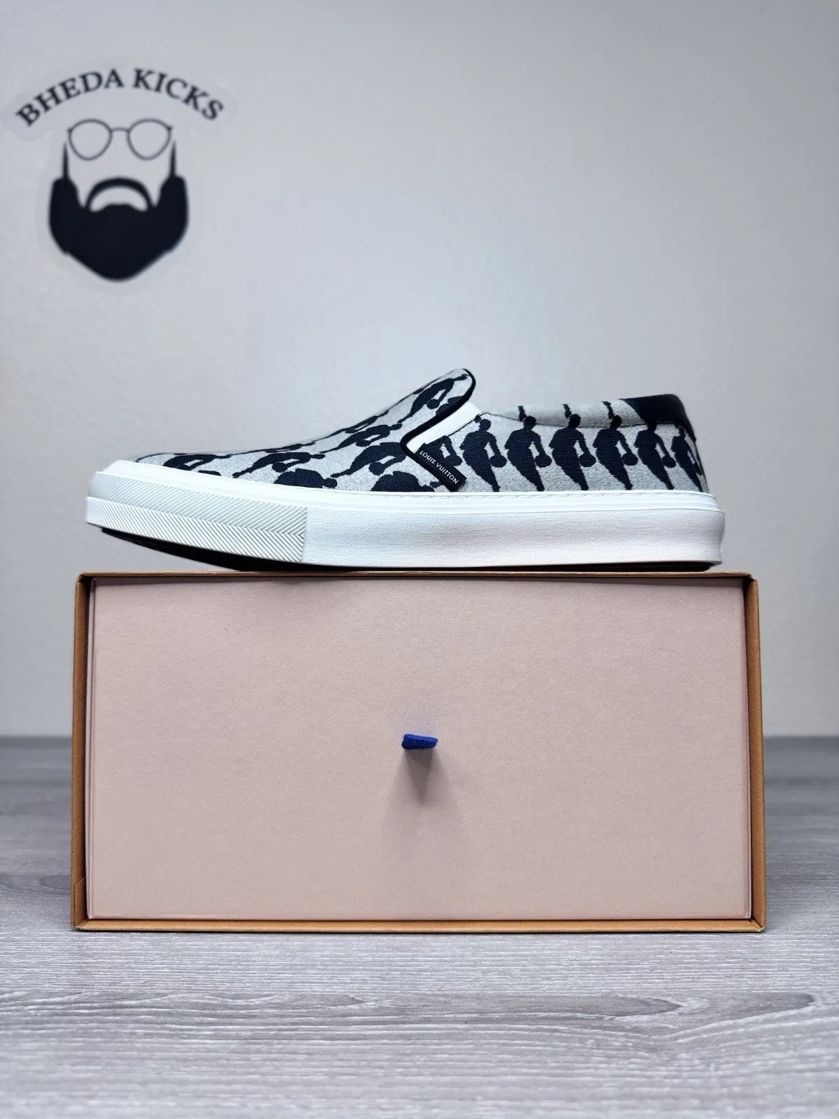 Good Sneakers For Bunions Size 9.5 Men (8.5 UK) - Louis Vuitton x NBA Canvas Slip-On Men's Sneakers