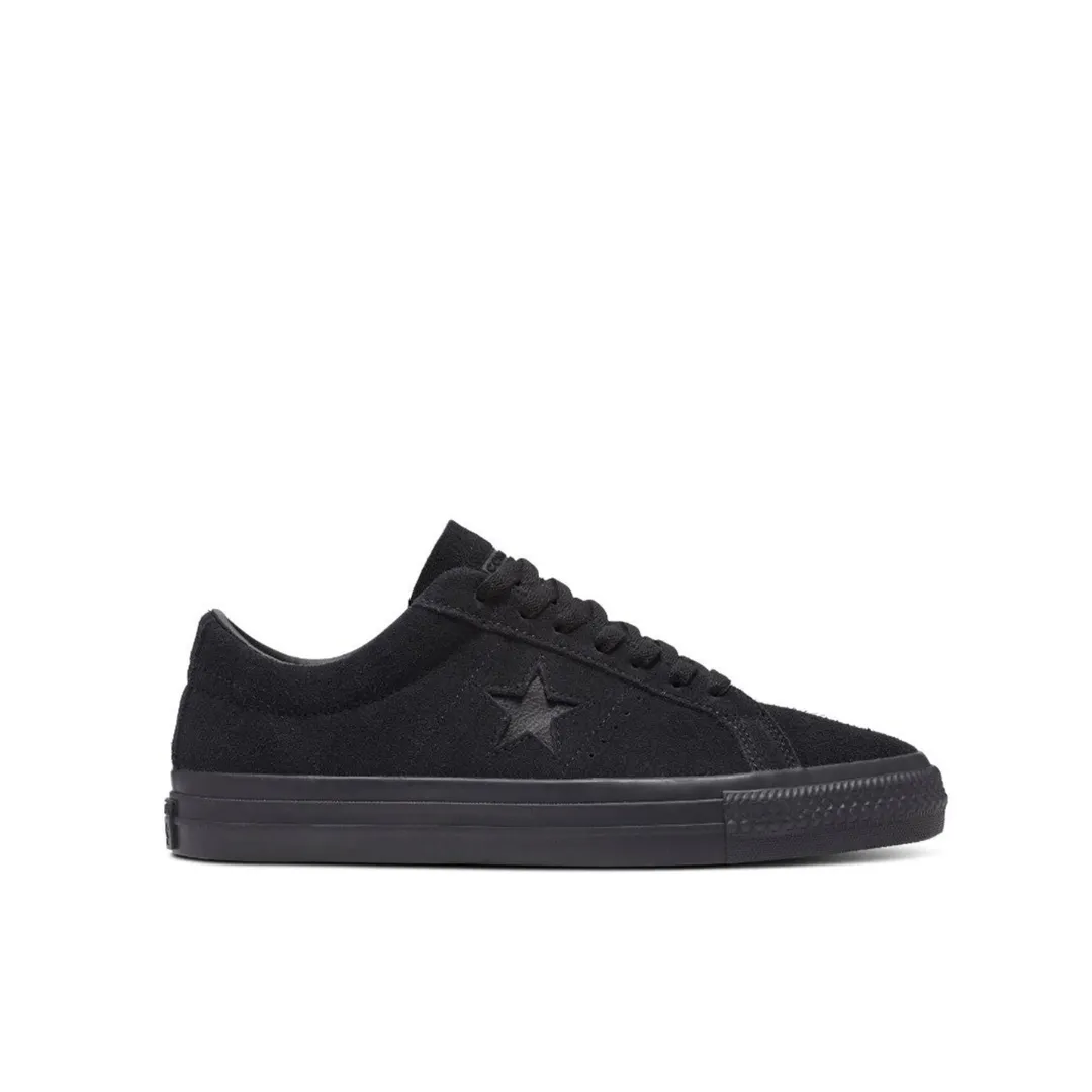 Converse One Star Pro Ox: Black/Black/Black Minimalist Skate