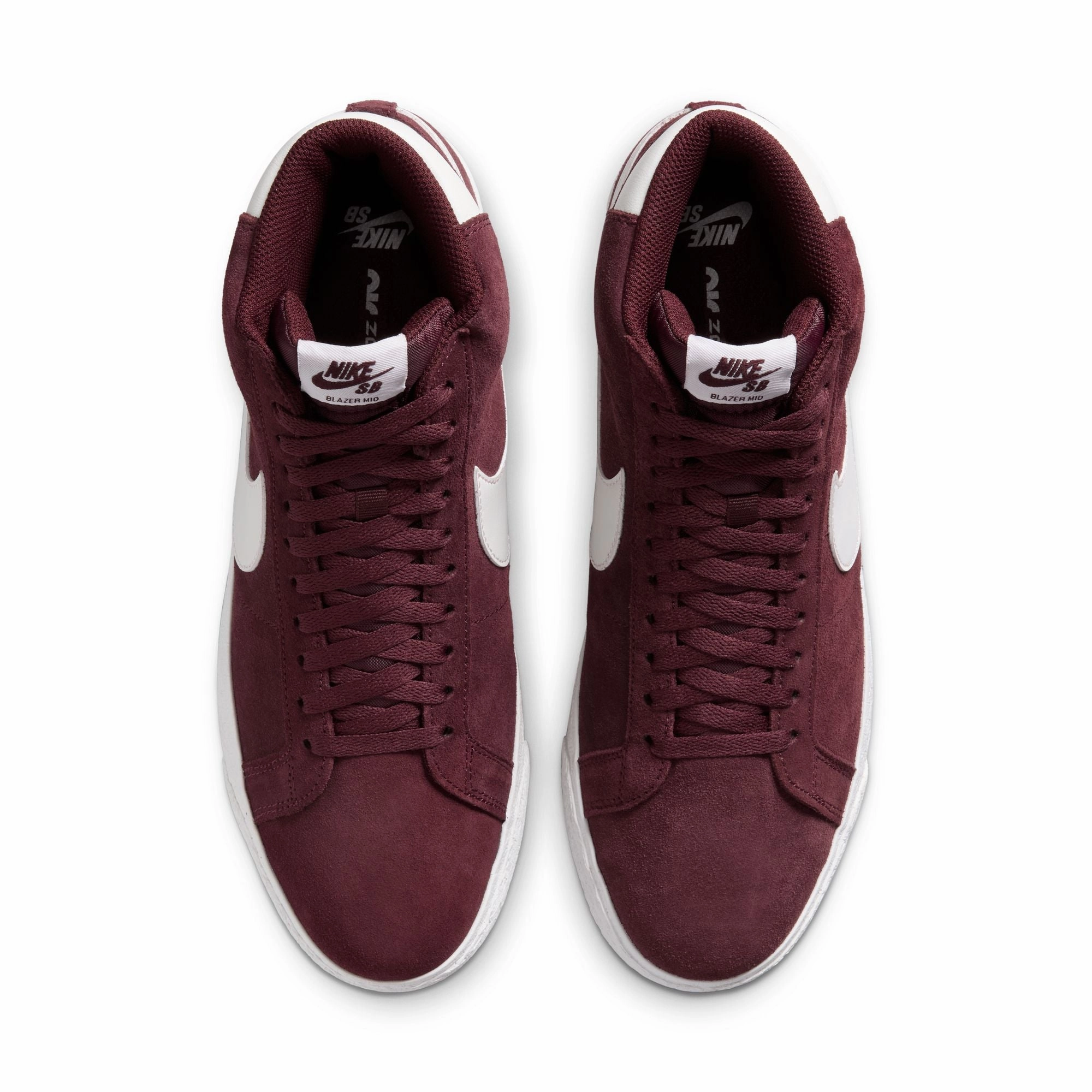 Gold Nike Track Shoes Nike SB Zoom Blazer Mid Shoes - Burgundy Crush/Summit White