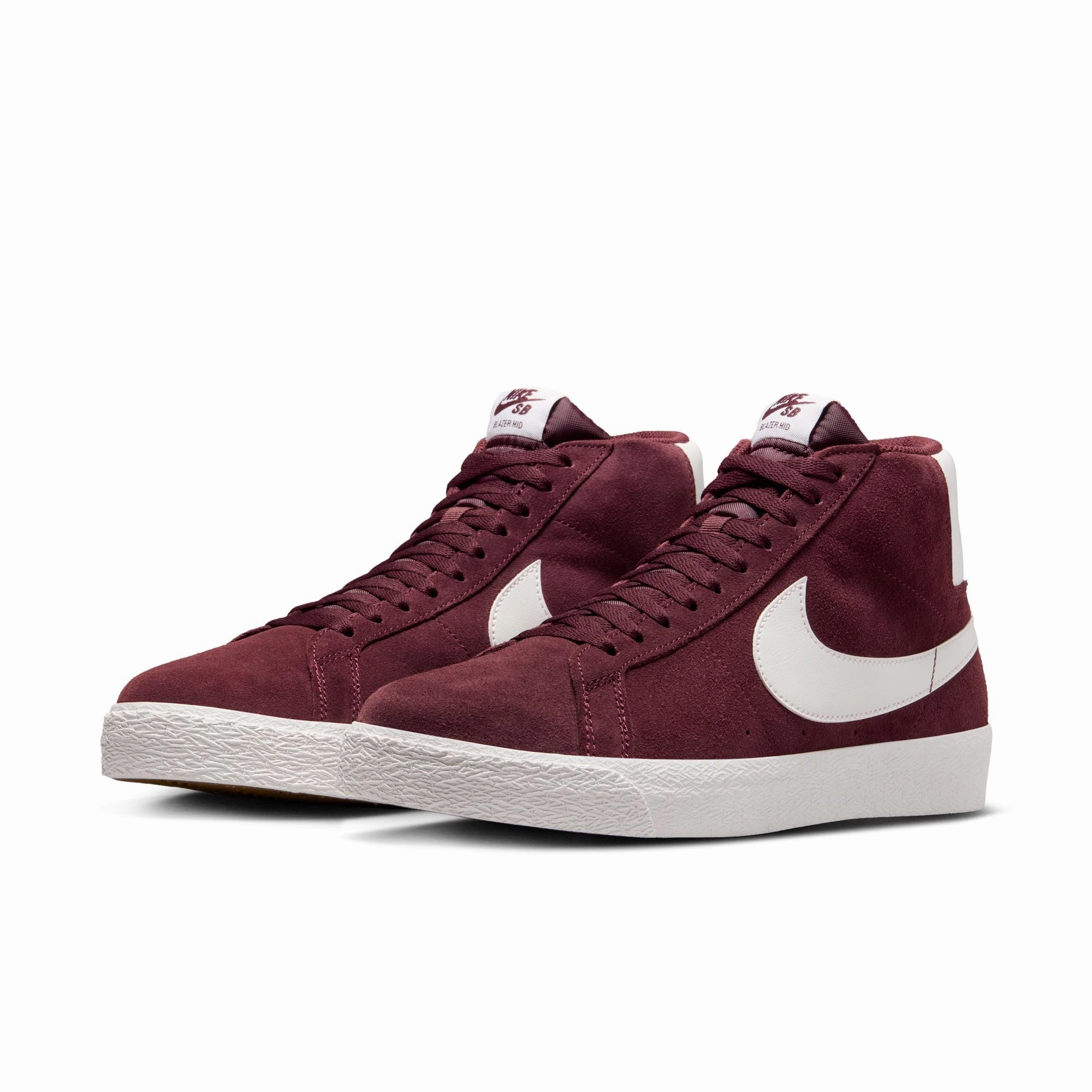 Usa Olympic Shoes Nike Nike SB Zoom Blazer Mid Shoes - Burgundy Crush/Summit White