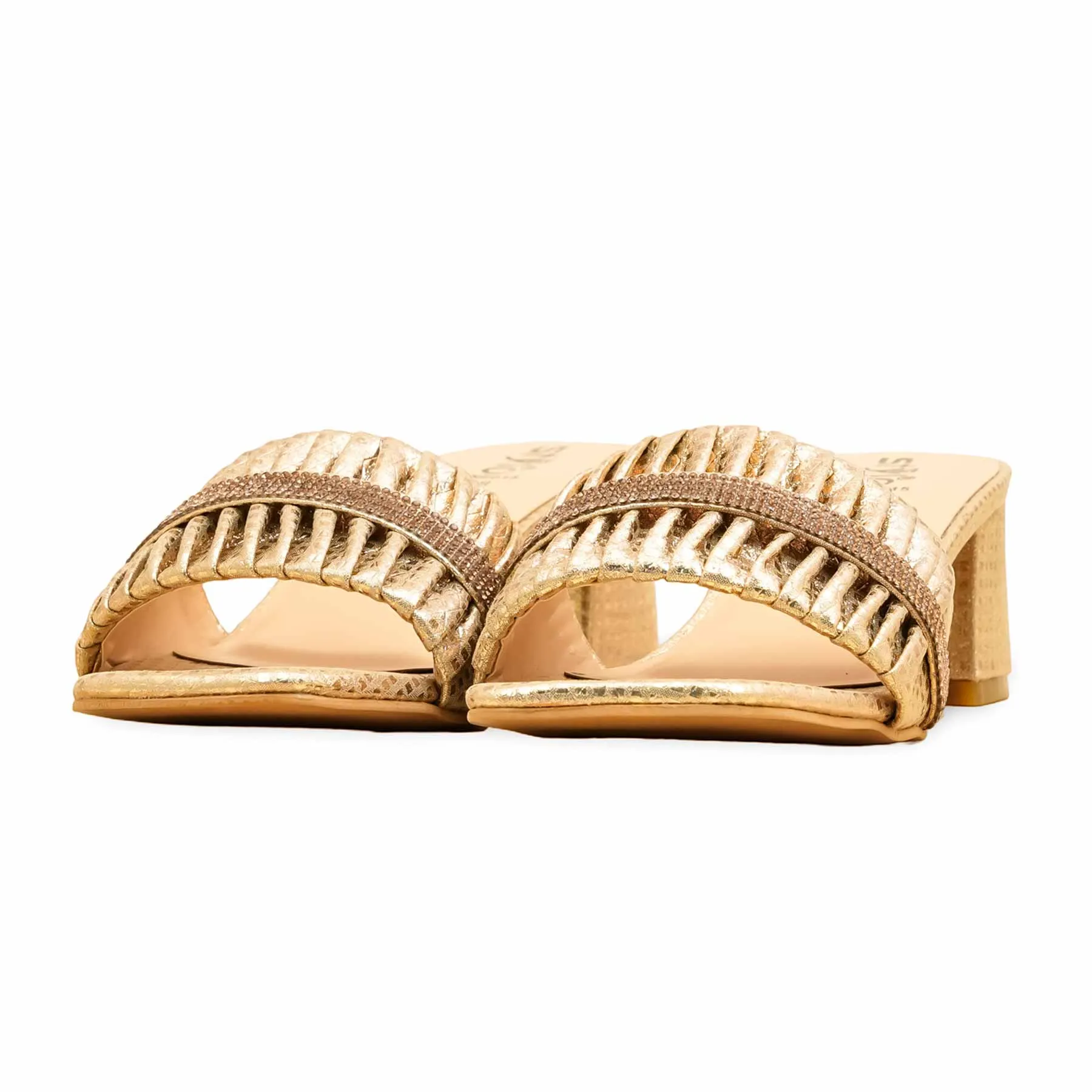Cork Slippers Golden Fancy Women Slipper FN8015