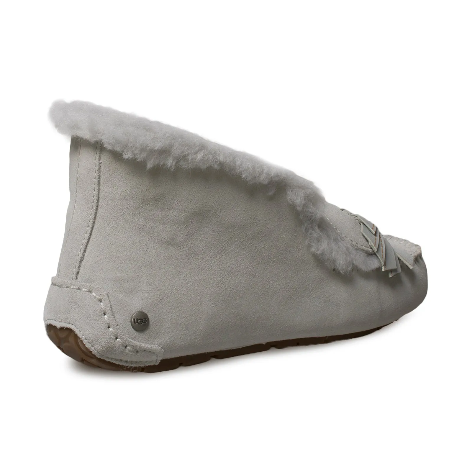 Fluffy Platform Slippers UGG Alena CNY China New Year Grey Violet Slippers - Women's