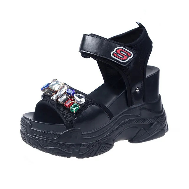 Qvc Alegria Sandals Crystal Basic Sandals