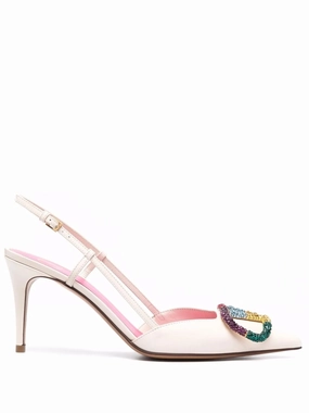 crystal-embellished VLogo pumps High Heels And Smoking