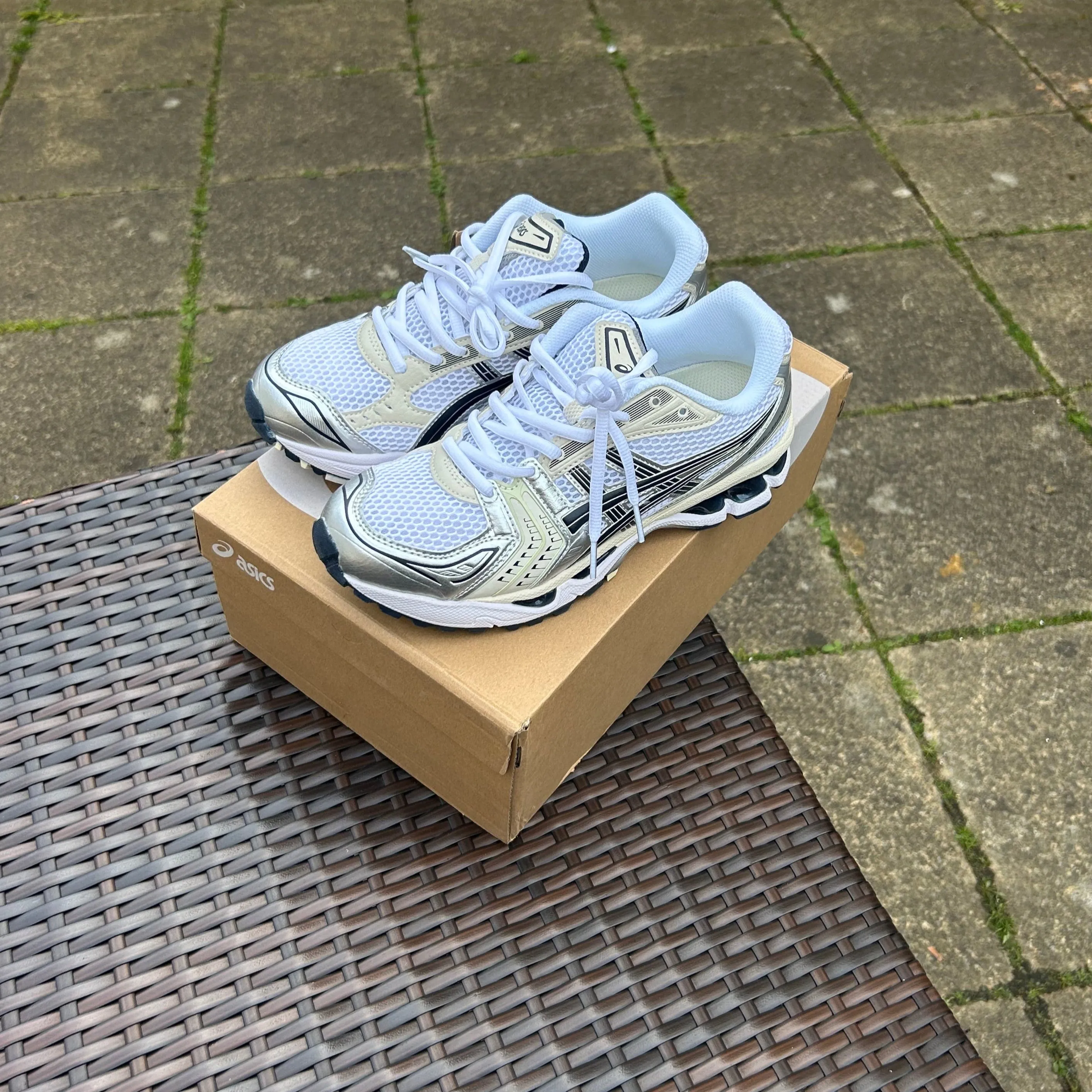 ASICS Gel Kayano 14 White Midnight Asics Shoe For Running