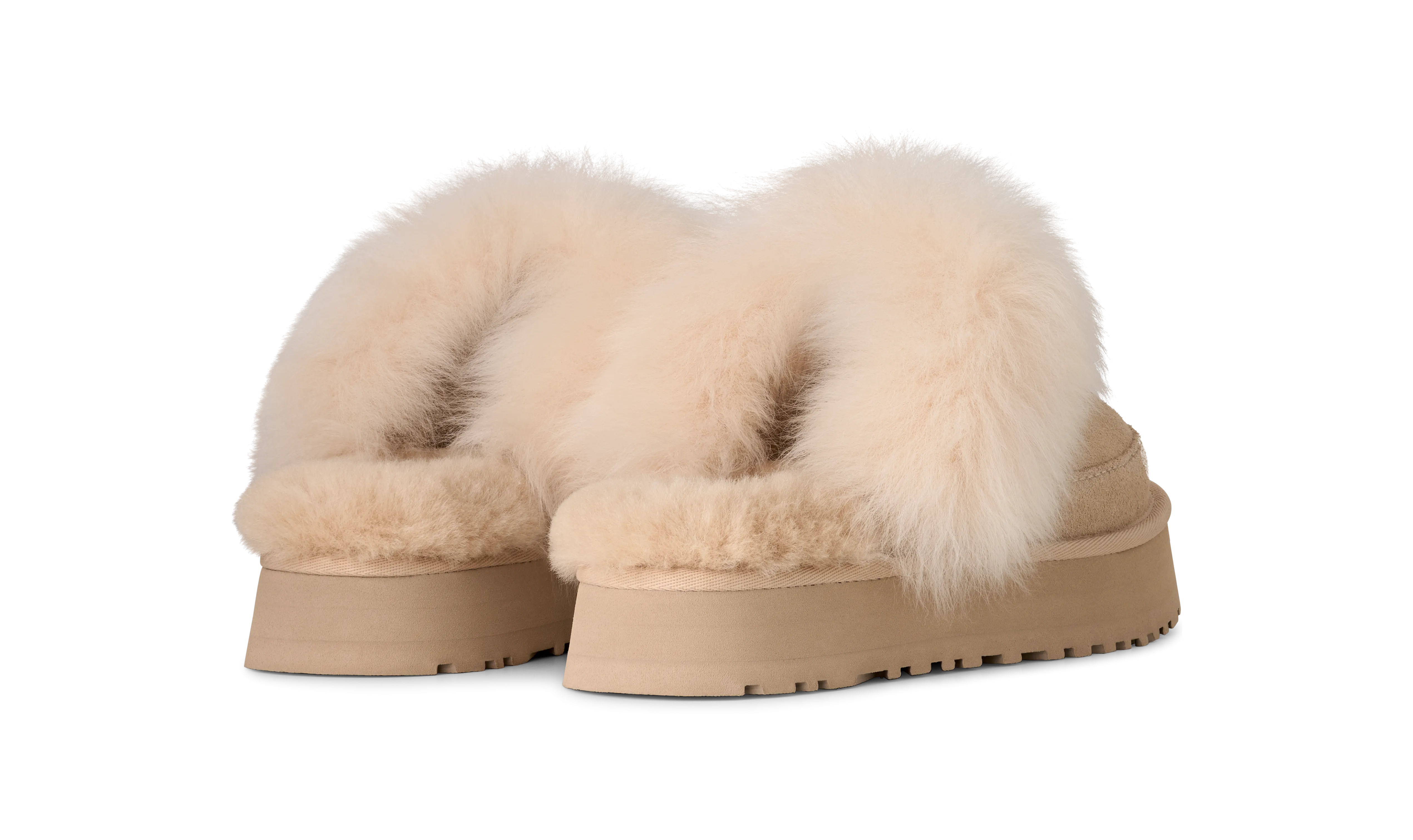 Disquette Chalet Sandcastle (Women) White Platform Slides