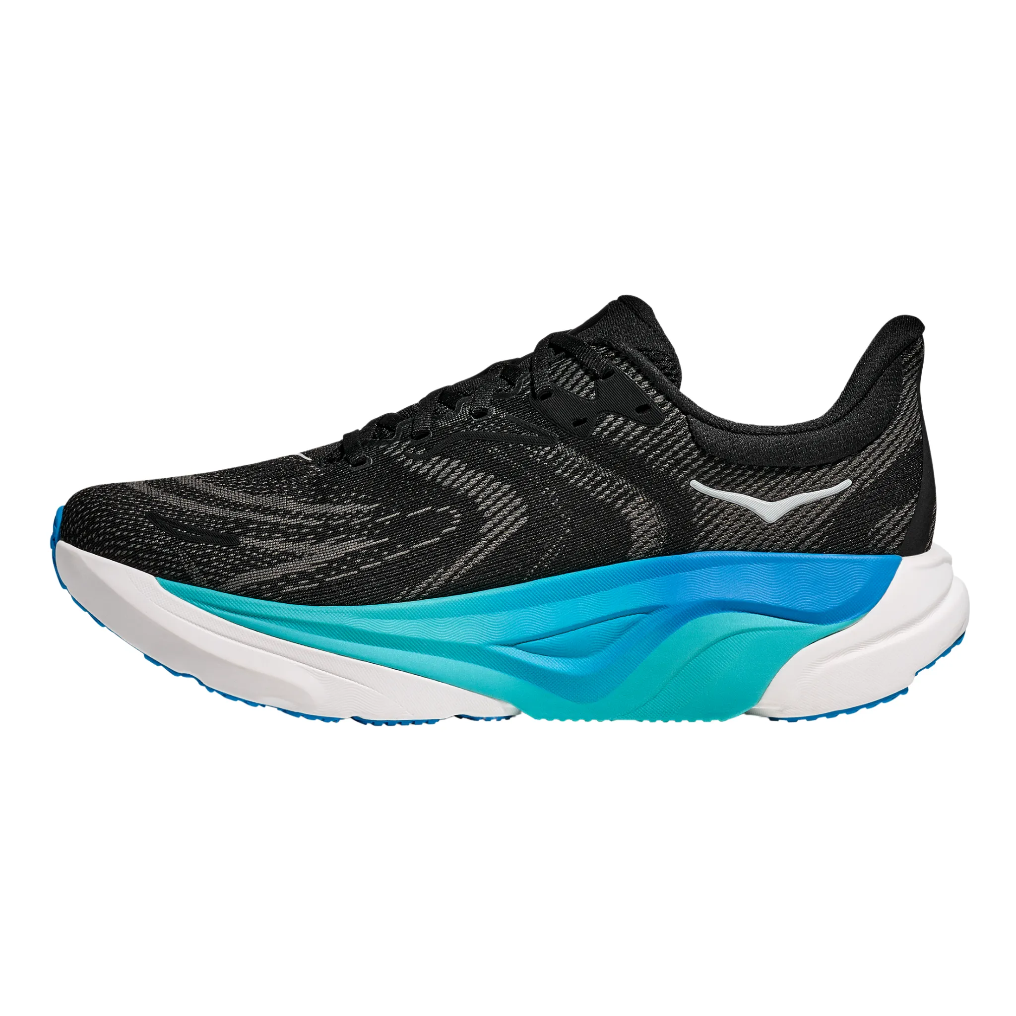 Hoka Mens Arahi 8 - Black/Skyward Blue - Stability Ankeny