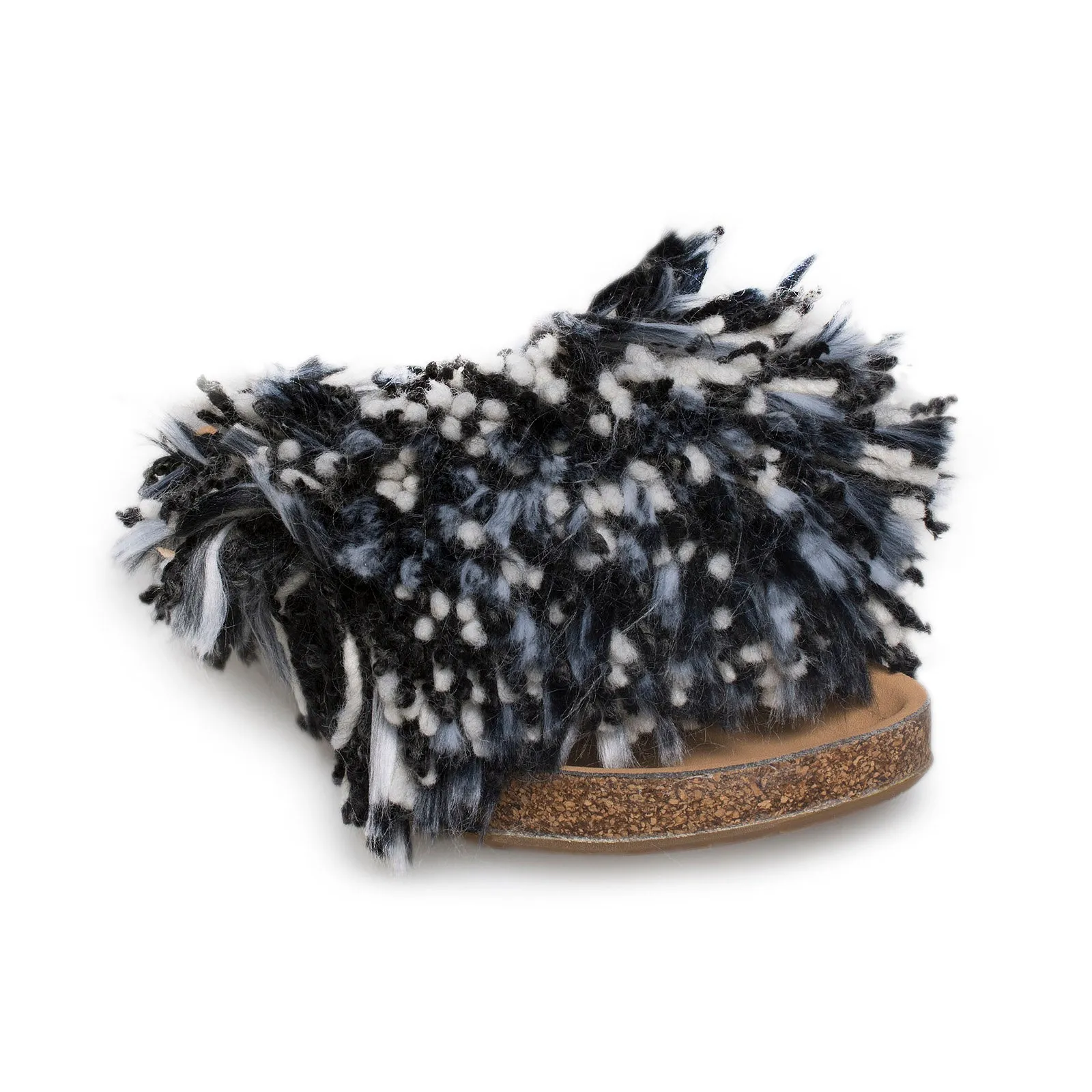 UGG Cindi Black / White Flip Flops - Women's Hiking Sport Sandals