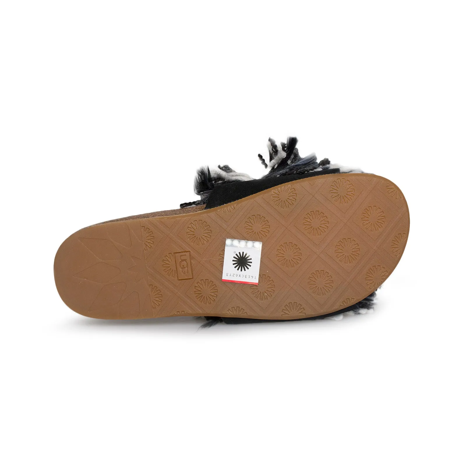 UGG Cindi Black / White Flip Flops - Women's See Kai Run Sandals