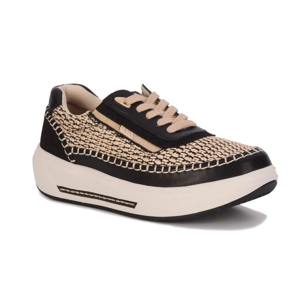 Drew Shoe Women's Julep Orthotic Sneaker  Black Combo 10840-19 Size 8 Sneakers