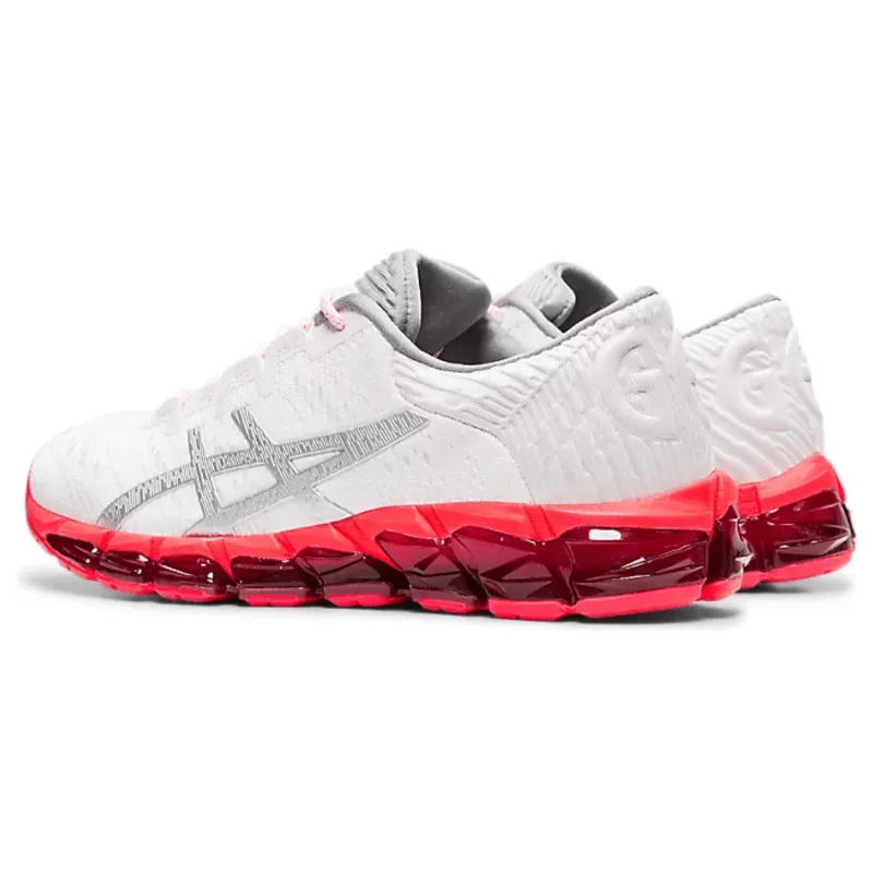 Womens Asics Gel-Quantum 360 5 JCQ White/Silver (Pink Bottom) Asics Walking Shoes Gore Tex