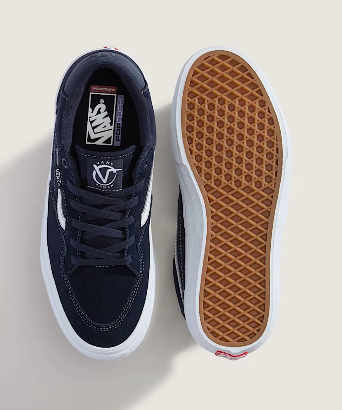 Skate Shoes Low Vans Skate Rowan (Navy/White)