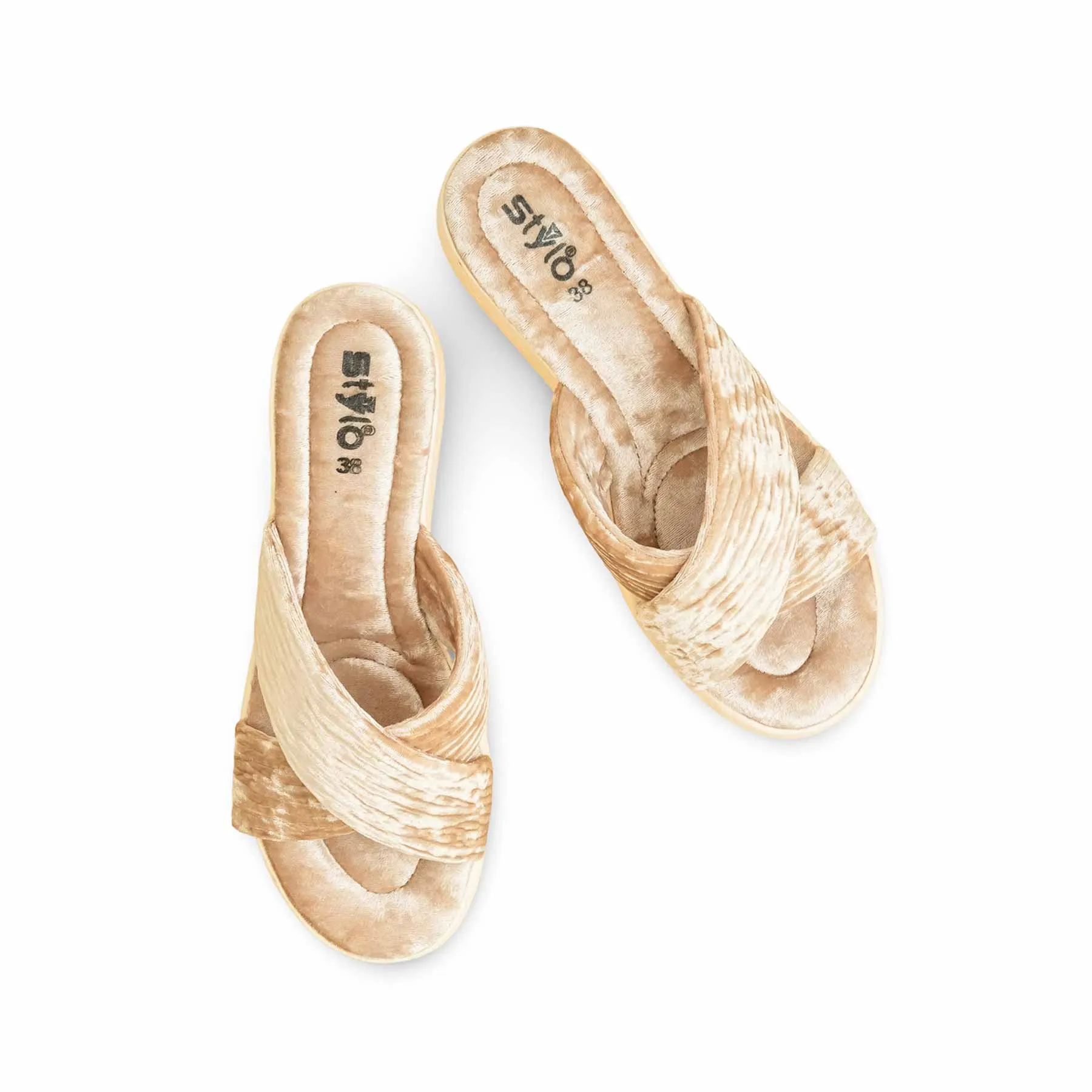 Fawn Formal Slipper For Ladies PU0610 Winter House Slippers